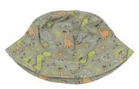 Khaki klobouk s dinosaury George