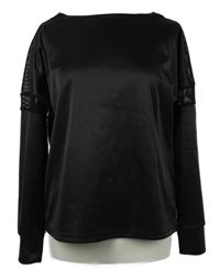 Dámská černá funkční sportovní mikina se síťovinou Crane