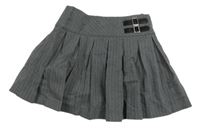 Sivá prúžkovaná skladaná sukňa zn. Primark