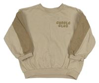 Béžová mikina s nápisom H&M