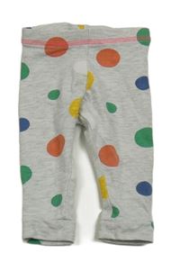 Šedé legíny s barevnými puntíky Primark