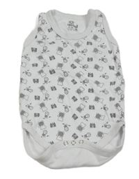 Biele body s medvedíkmi