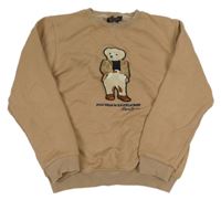 Hnědá mikina s medvědem Ralph Lauren