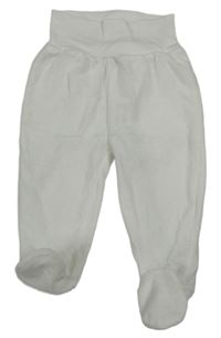 Bílé žebrované sametové polodupky C&A