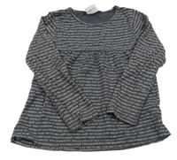 Tmavosivá vzorovaná tunika Topolino