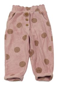 Světlerůžové puntíkaté manšestráky Next