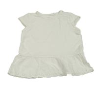 Bílá tunika s madeirou Topomini