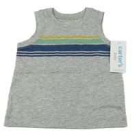 Nové - Sivé tielko s pruhmi Carter's