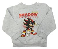Sivá mikina so Sonicem