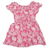 Ružové šaty s listami Primark