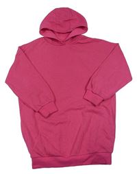 Růžová dlouhá mikina s kapucí Matalan