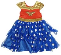 Kostým - Modro-červeno-zlaté šaty - Wonder woman