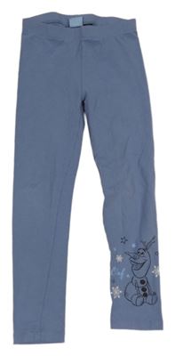 Modrošedé legíny s Olafem Disney