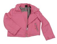 Růžový koženkový crop podšitý křivák Kiki&Koko