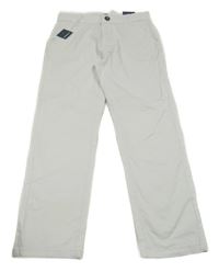 Nové - Bílé plátěné chino kalhoty i Do