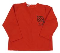 Červené tričko s potlačou