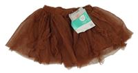 Nové - Hnedá tylová sukňa Ergee
