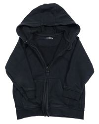Čierna prepínaci mikina s kapucňou Nutmeg