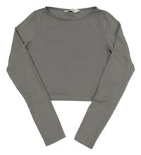 Sivé crop tričko H&M