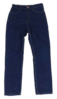Tmavomodré skinny fit rifle H&M