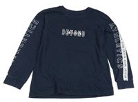 Tmavomodré melírované mikinotriko s nápismi George