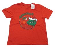 Nové - červené vianočné tričko s Grinchem