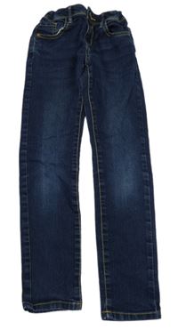 Tmavomodré skinny teplákové rifle C&A