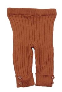 Medové rebrované pletené tepláky LA REDOUTE