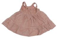 Pudrové menšestrové šaty George