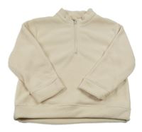 Smotanová fleecová mikina SHEIN