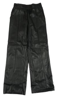 Černé koženkové kalhoty Y.F.K.