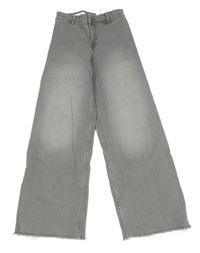 Sivé wide leg rifle ZARA