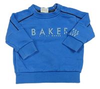 Modrá mikina s nápisem Baker