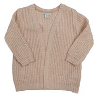 Ružový trblietavý svetrový cardigan Primark