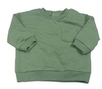 Khaki mikina s vreckom