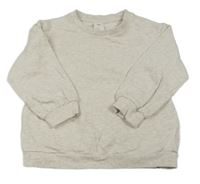Svetlosivá melírovaná mikina H&M