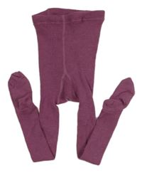 Vínové žebrované punčocháče Alana