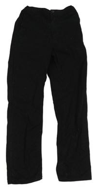 Černé plátěné chino kalhoty H&M