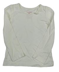 Smetanové triko s mašlí Yd.