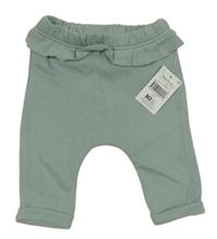 Nové - Zelenošedé tepláky s volánkem Matalan