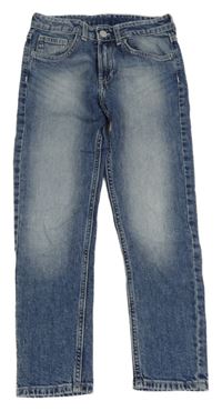 Modré relaxed fit tapered leg rifle H&M