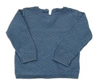 Tmavomodrý vzorovaný sveter Matalan