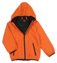 Neonově oranžová softshellová bunda s kapucí Kiki&Koko