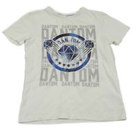 Bílé tričko s diamantem a nápisy George