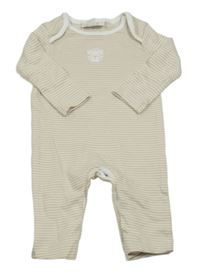 Béžovo-biely pruhovaný overal s tigrom The Little White Company