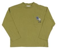 Khaki triko s kapsou s žárovkou Zara