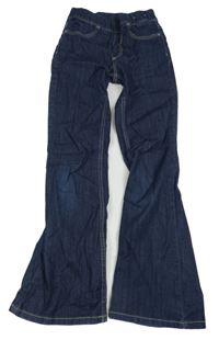 Tmavomodré flare džegíny H&M