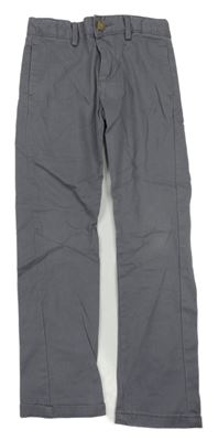 Modrošedé plátenné nohavice Matalan