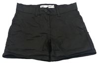 Čierne trblietavé plátenné kraťasy Denim Co.