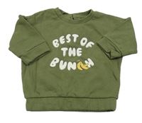 Khaki mikina s nápisom M&S